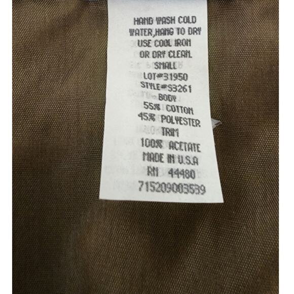 Backroad Blues Vtg Tapestry Novelty Print Bass Fly Fishing Tapestry Vest W Small - Picture 7 of 8